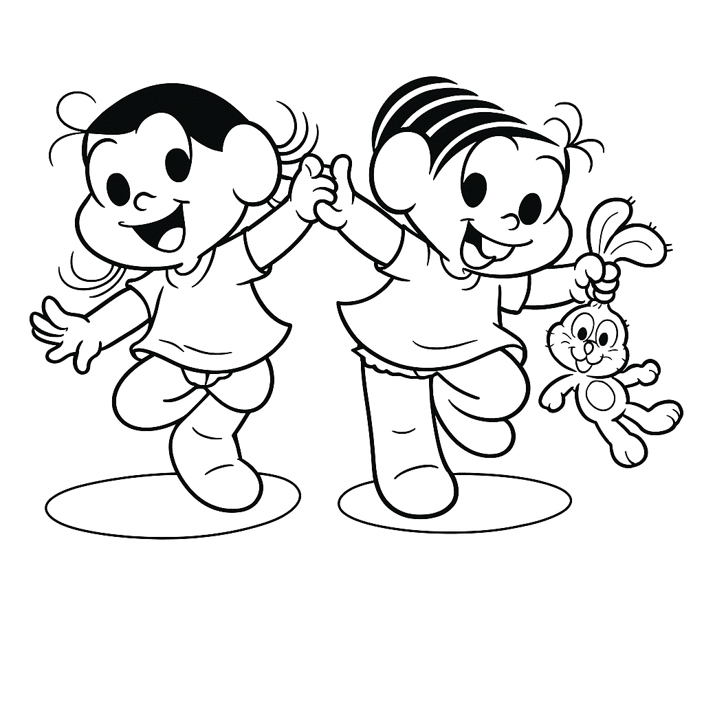 cebola e magali para pintar