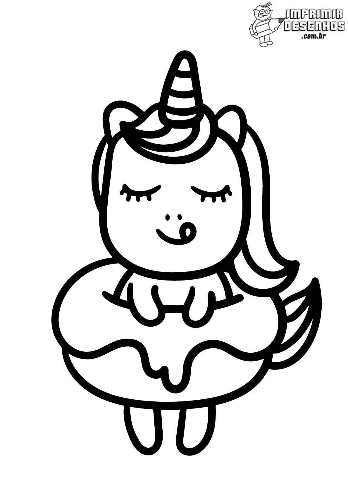 desenho para colorir unicórnio