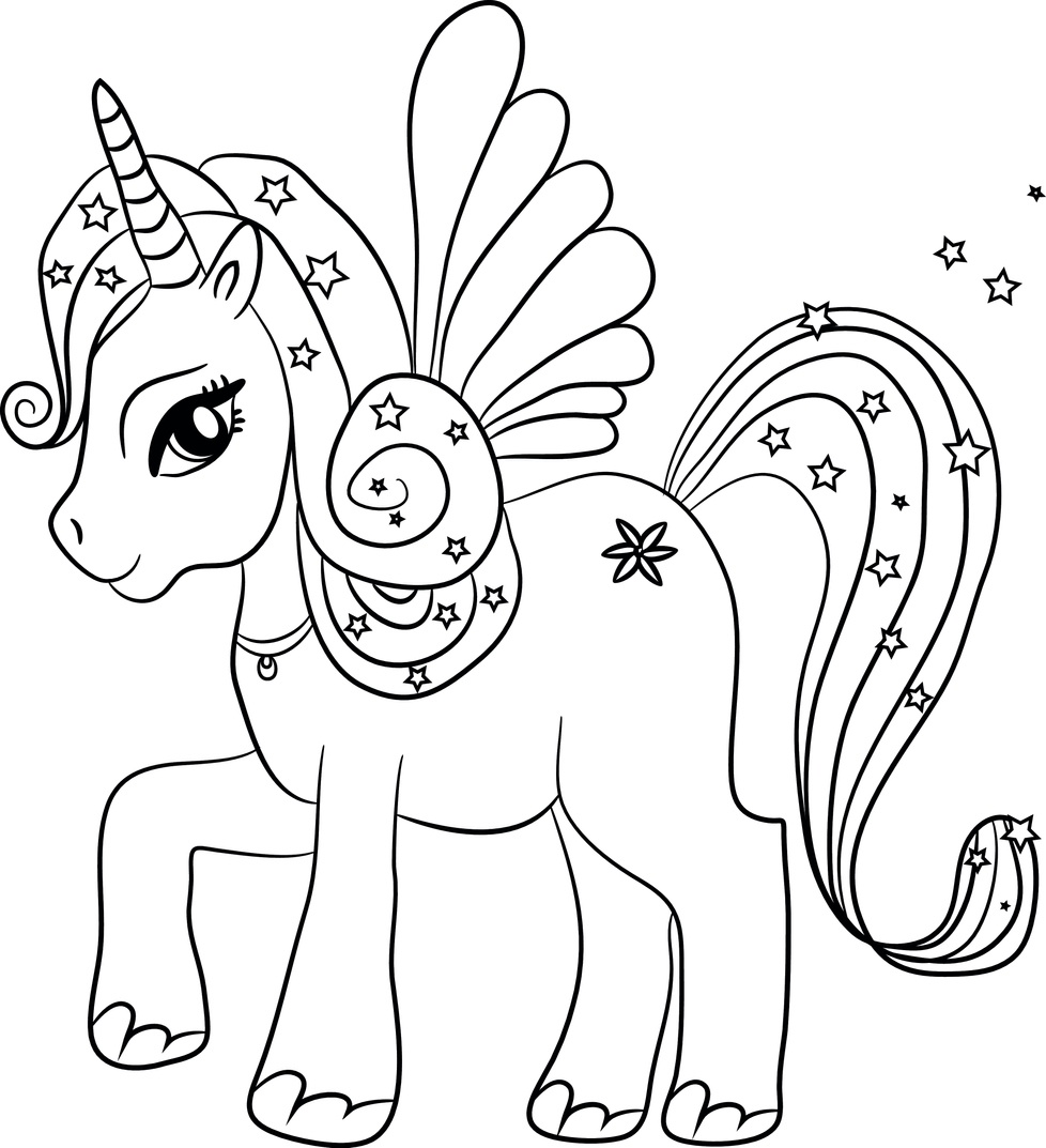 desenho para colorir unicórnio