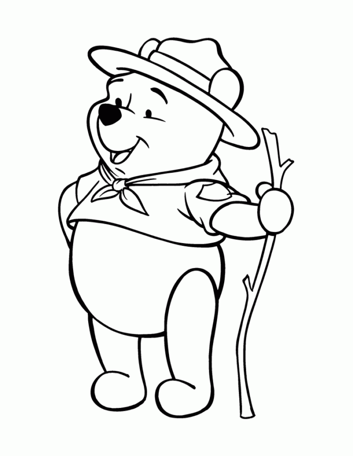 pooh e leitão para colorir