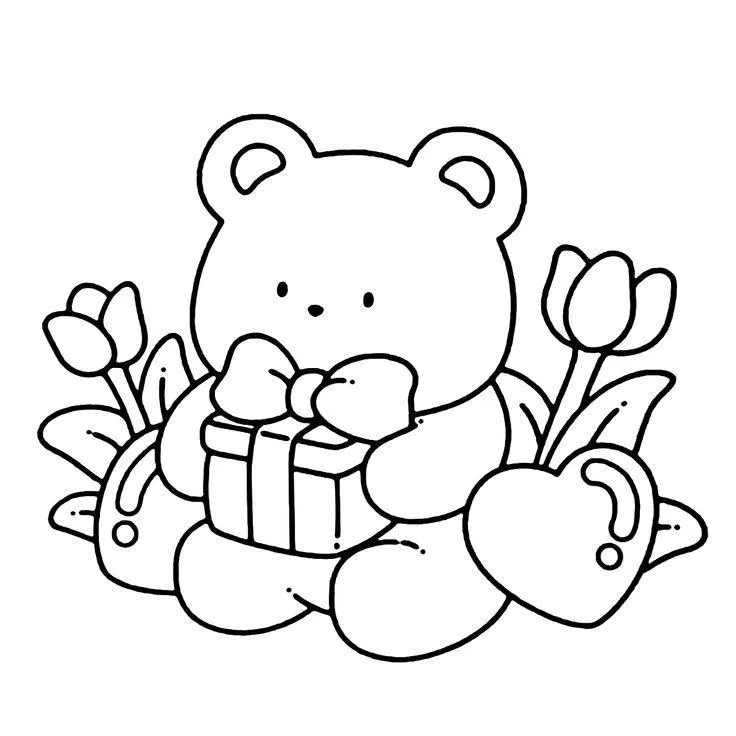 desenho de urso panda para colorir