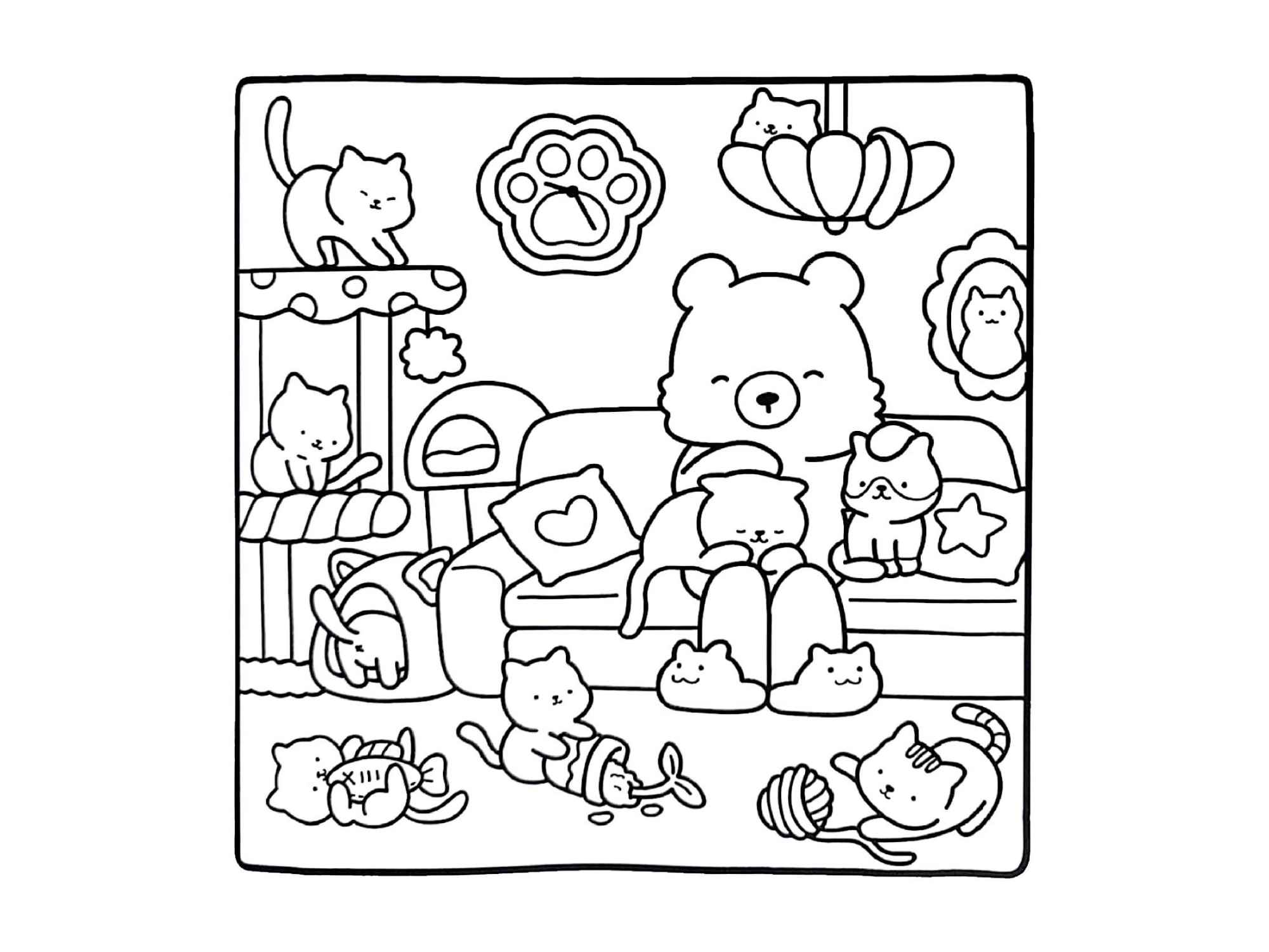 desenho de urso para imprimir grátis