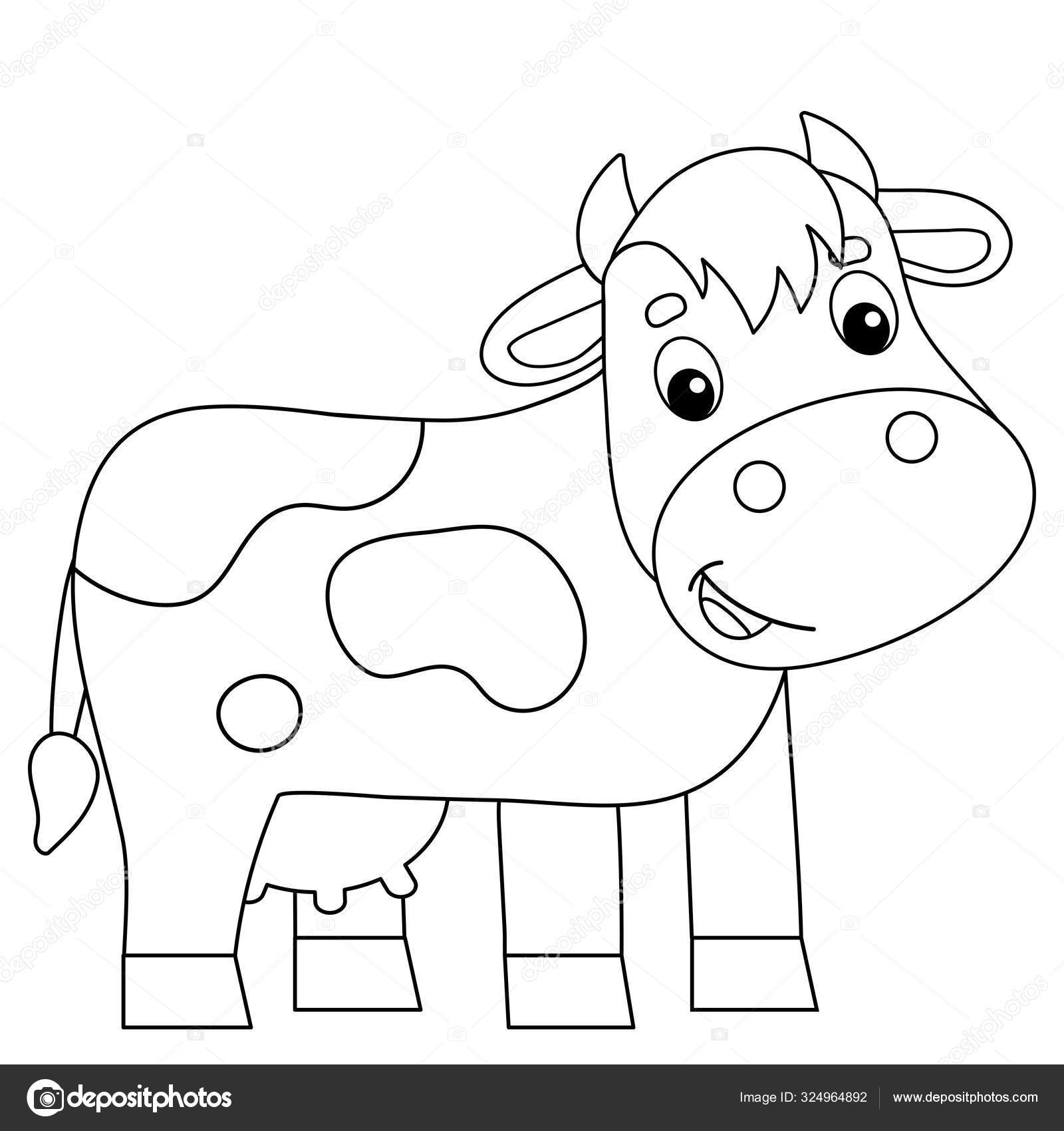 vaca holandesa para colorir