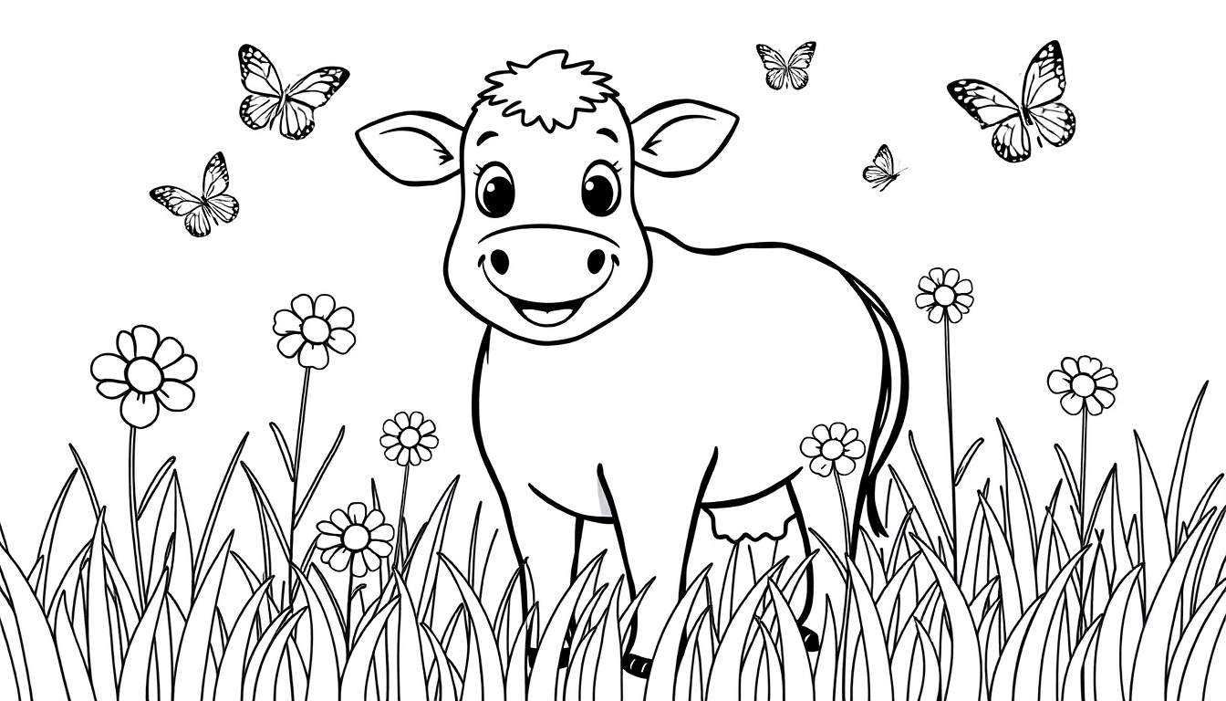 desenho de vaca para imprimir