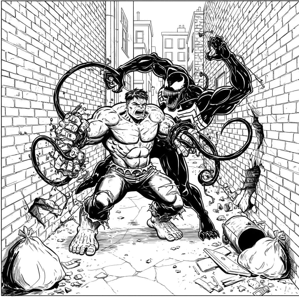 colorir anti-herói marvel