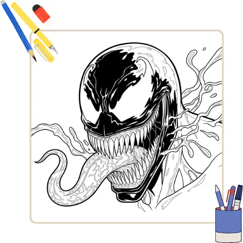 imagens do venom para pintar
