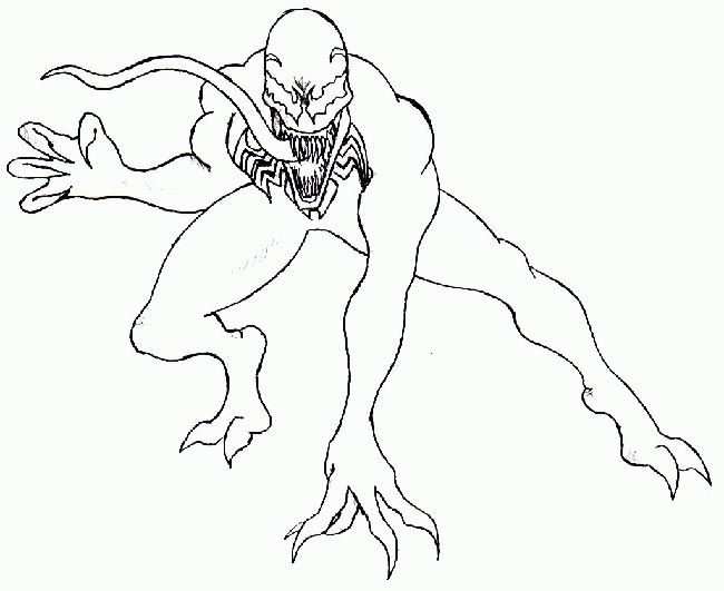 venom para colorir pdf