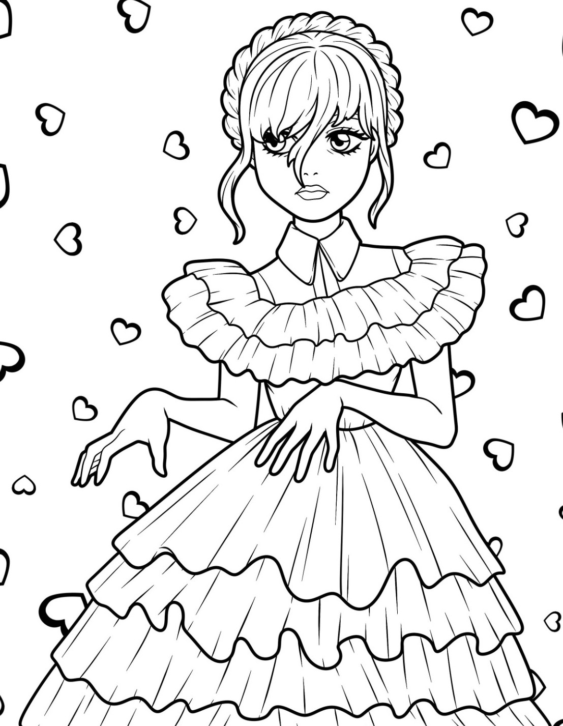 wandinha para pintar