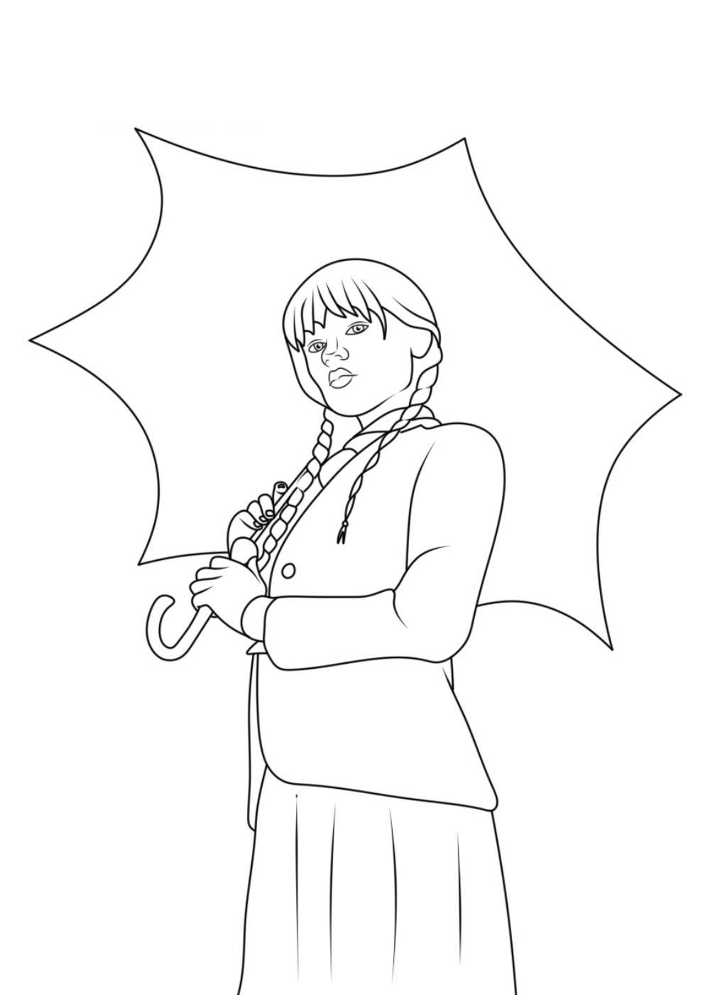 desenho da enid sinclair para colorir