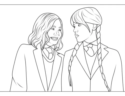 desenho da enid sinclair para colorir