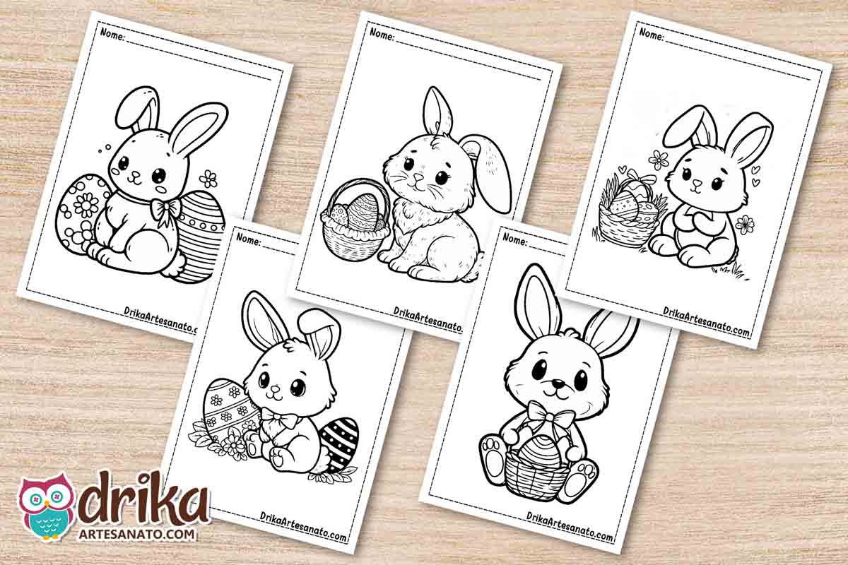 desenho pascoa para colorir