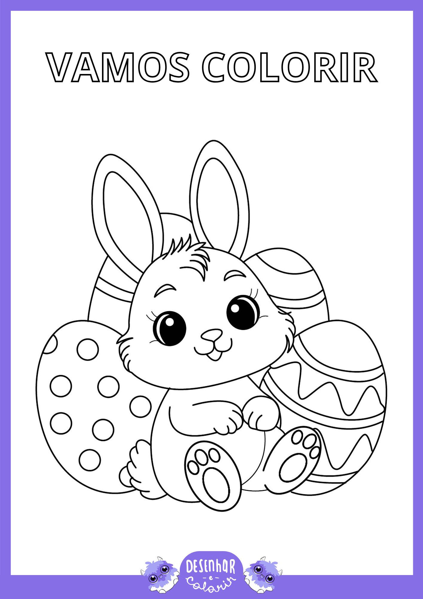 Ideias de artesanato de Páscoa com desenhos para imprimir