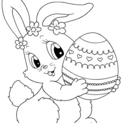 desenho pascoa para colorir