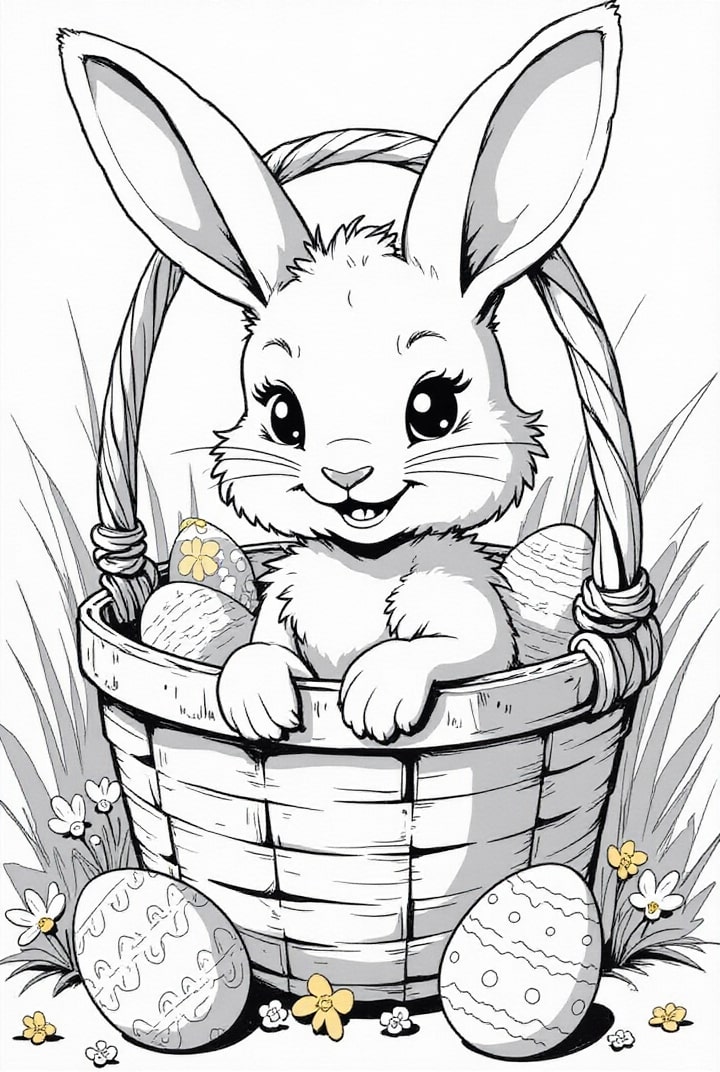 Ideias de artesanato de Páscoa com desenhos para imprimir