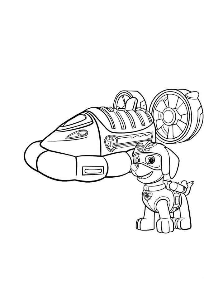 desenho patrulha canina para colorir