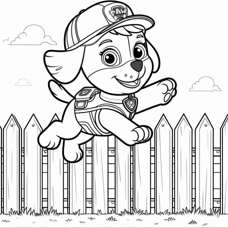 Guia completo de personagens da Patrulha Canina para colorir