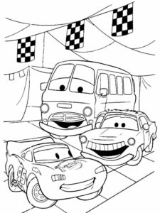 Desenhos do Mate e Sally para colorir: Expanda a diversão de Carros