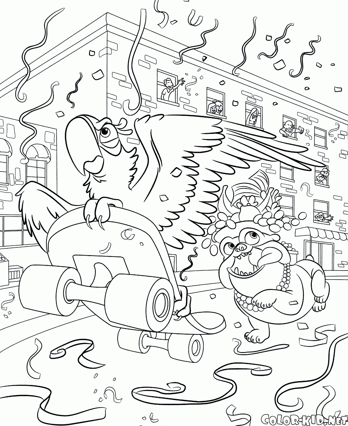 Conheça os Personagens do Filme Rio: Desenhos para Crianças e Adultos