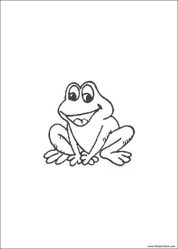 desenho sapo para colorir