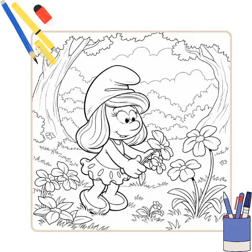 Como Imprimir Desenhos dos Smurfs em Alta Qualidade