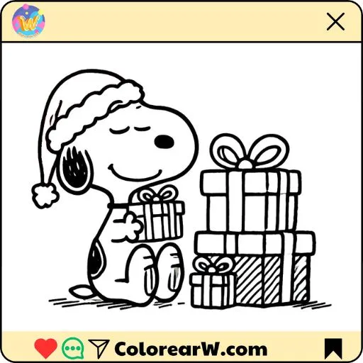 desenho snoopy para colorir