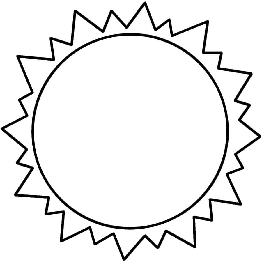 desenho sol para colorir
