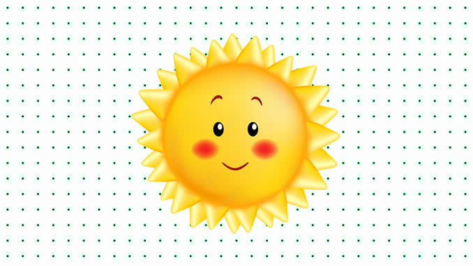 desenho sol para colorir