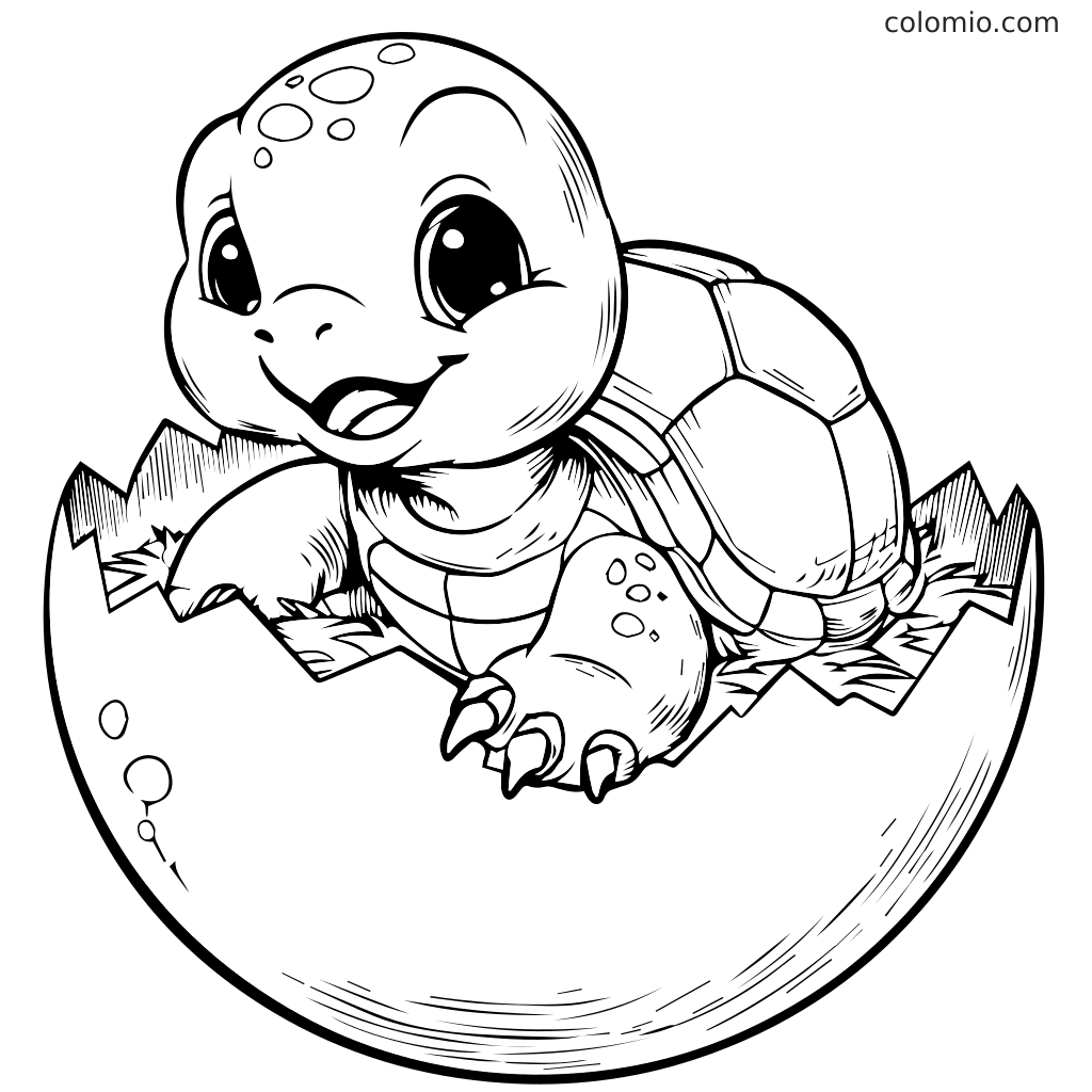 desenho tartaruga para colorir