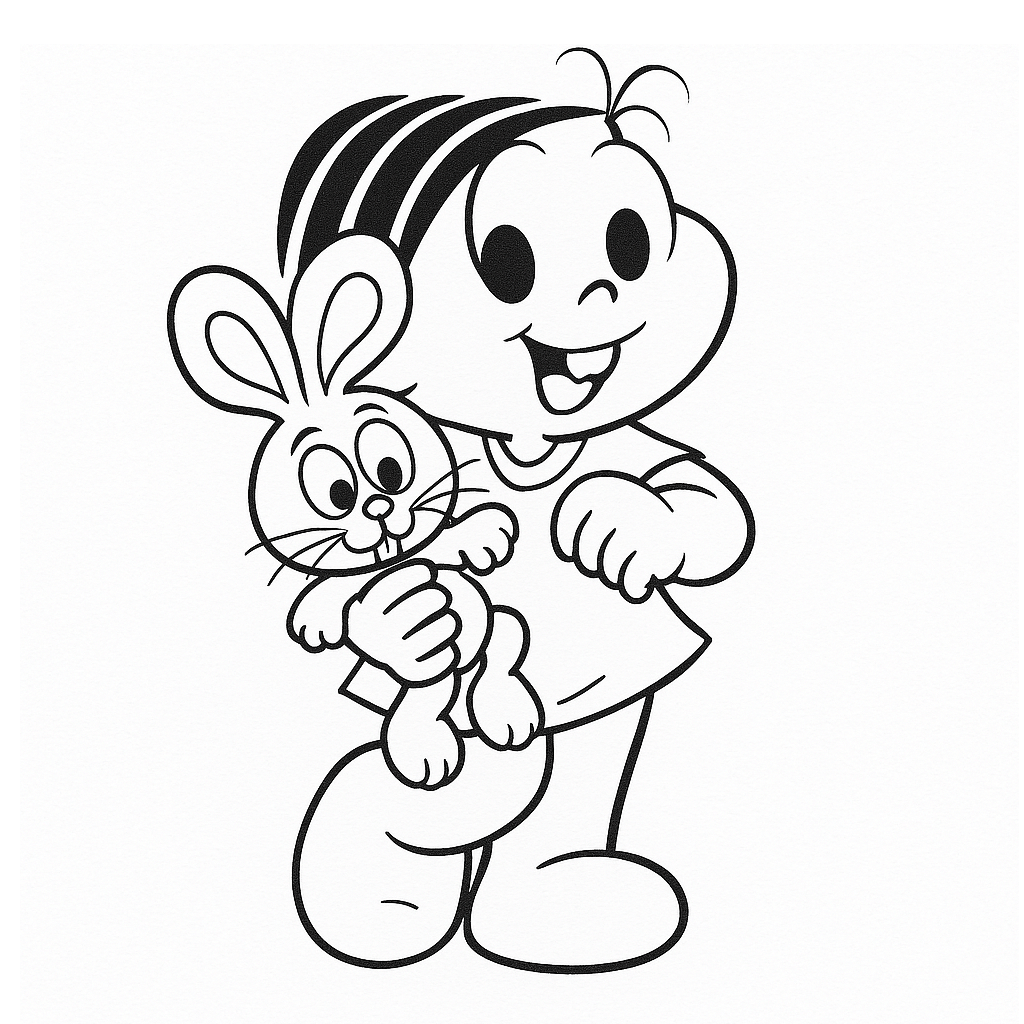 desenho turma da mônica para colorir