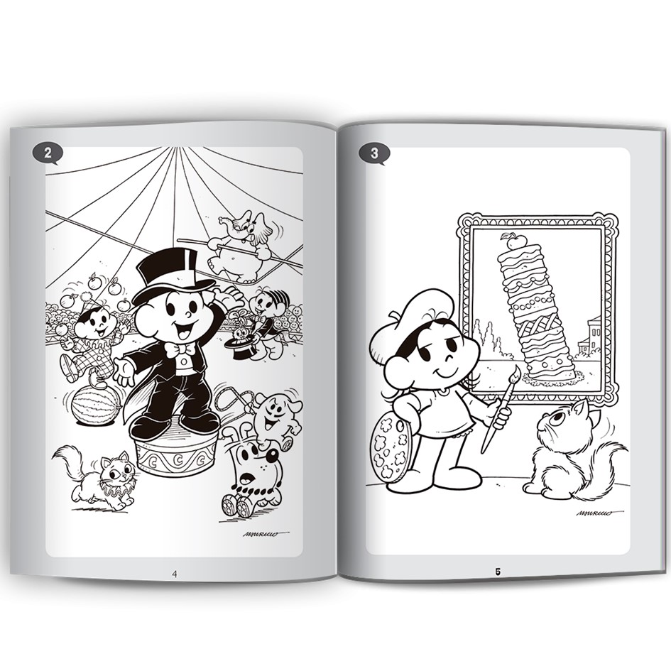 Desenhos do Cebolinha e Cascão: Aventuras para Colorir