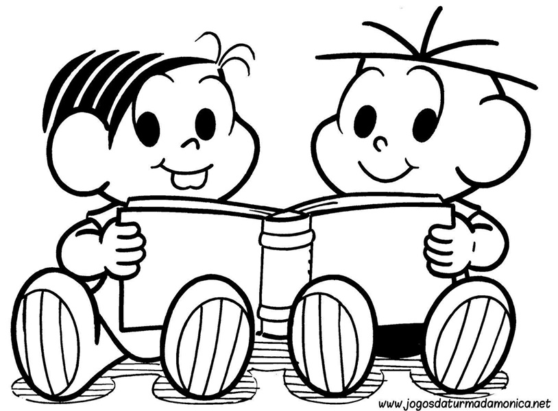 desenho turma da mônica para colorir