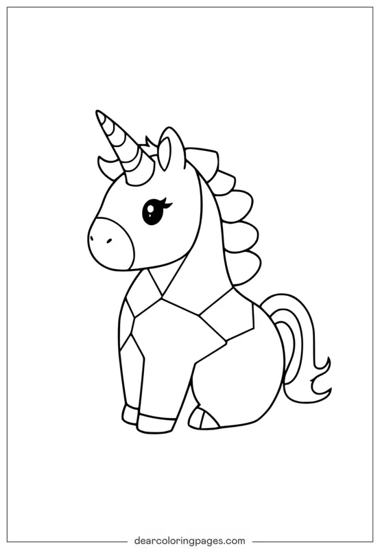 desenho unicornio para colorir