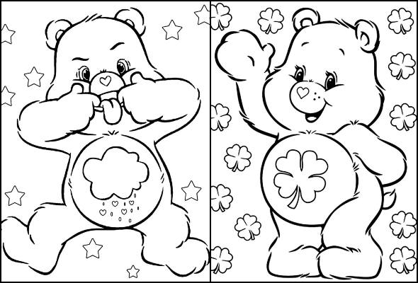 desenho ursinhos carinhosos para colorir