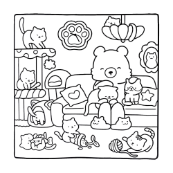 desenho urso para colorir