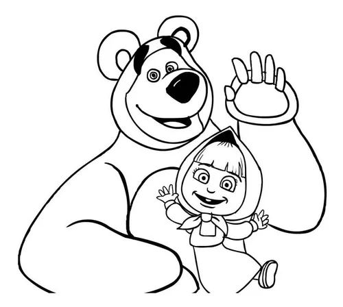 desenho urso para colorir