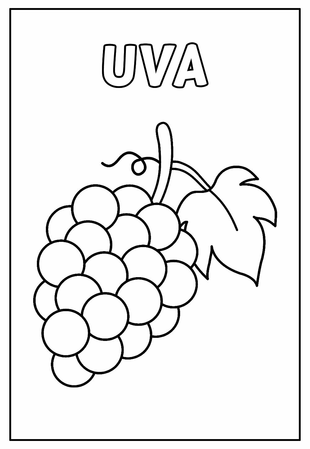 Como Desenhar um Cacho de Uva Simples Passo a Passo