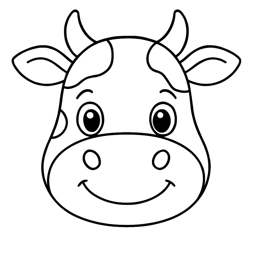 desenho vaca para colorir
