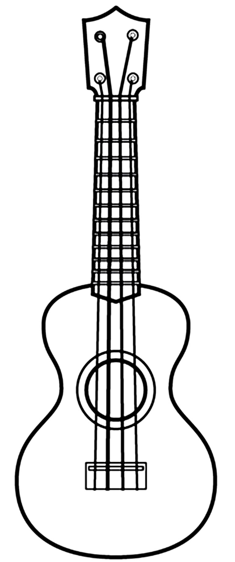 desenho violão para colorir