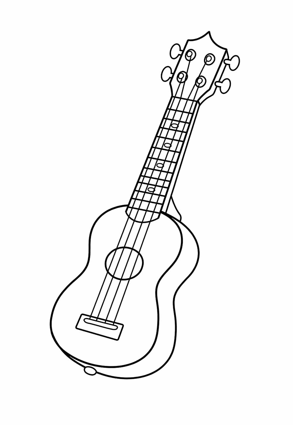 Desenhos de instrumentos musicais para colorir: Além do violão