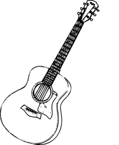 Onde encontrar desenhos de guitarra elétrica para colorir e imprimir