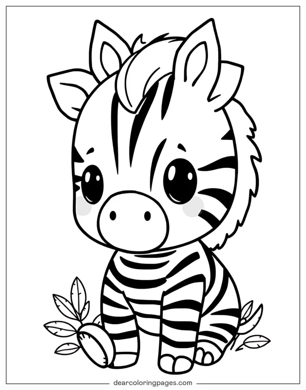 desenho zebra para colorir