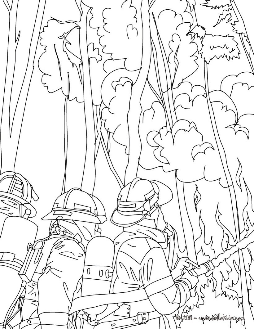 desenho para pintar sobre floresta