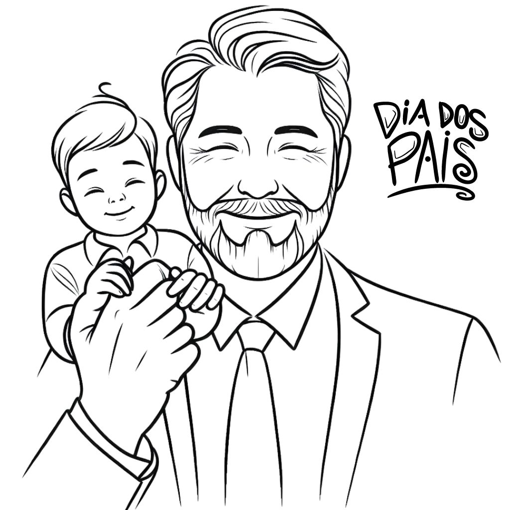 desenhos dia dos pais para imprimir