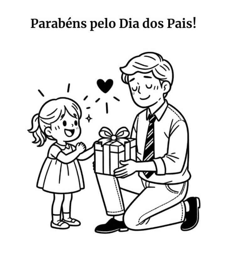 desenhos dia dos pais para bebês
