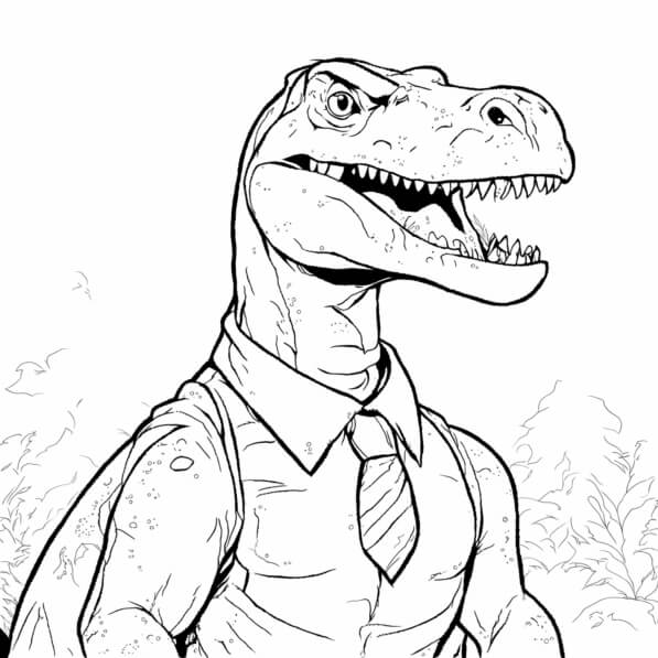 desenho de tiranossauro rex para pintar