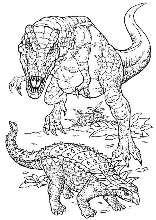 colorir dinossauro tiranossauro rex online