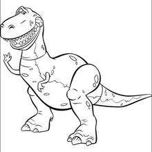 como desenhar t rex para colorir