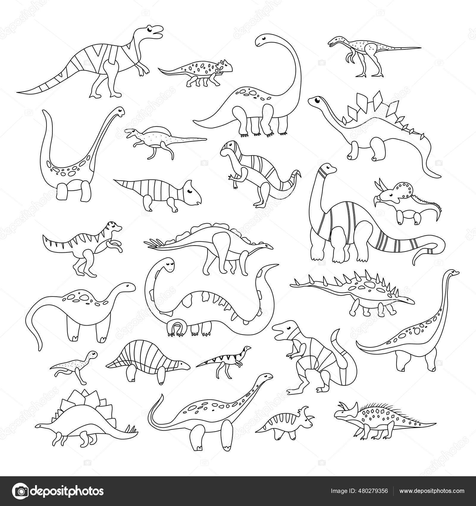 cenários pré-históricos para colorir
