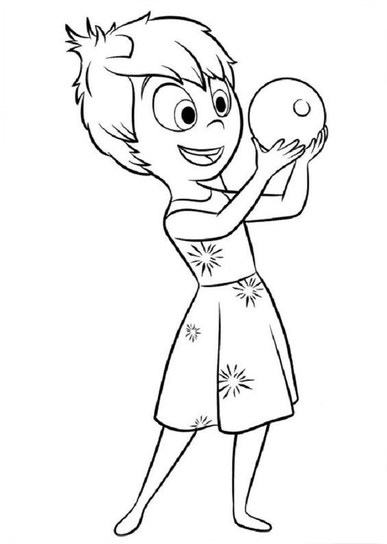 desenho para colorir Divertida Mente 2 Tédio