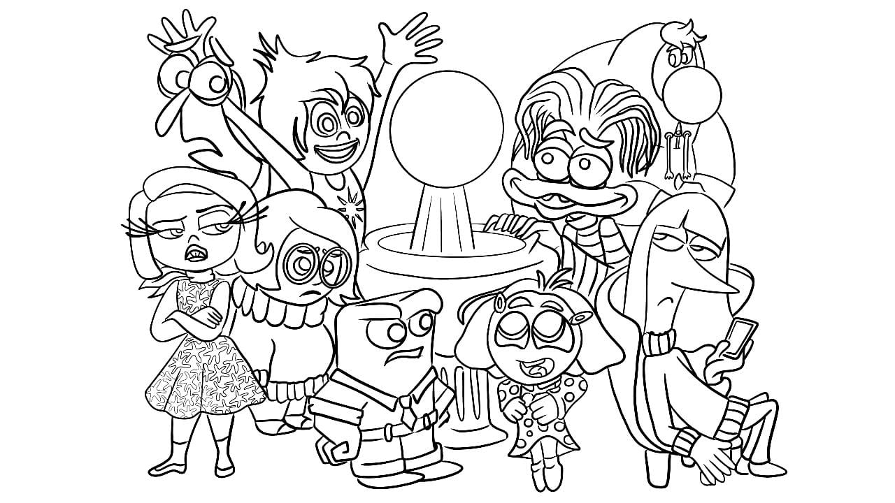 desenhos para colorir Riley